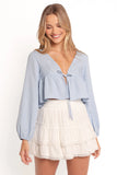 Sundara Long Sleeve Top Blue
