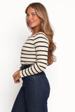 Deni Henley Bodysuit Stripe