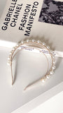 Whitney Headpiece Gold Pearl