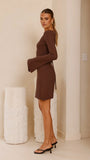 Marcella Mini Dress Chocolate