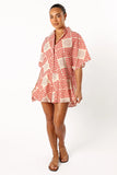 Sebastian Romper Beige Red