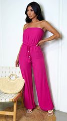 May Tube Jumpsuit Pink