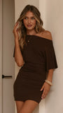 River Mini Dress Chocolate