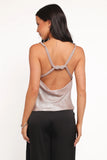 Vita Cowl Neck Cami Top Champagne