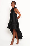 Soren Halterneck Midi Dress Black