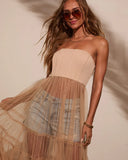 Starlet Corset Tulle Maxi Dress