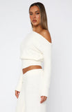 Please Be Mine Knit Sweater Off White