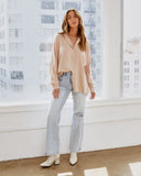 Duarte Linen Blend Button Down Top