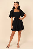 Jordyn Cut Out Mini Dress Black