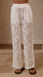 Mollie Lace Pants White