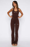 She Means Business Flare Pants Chocolate
