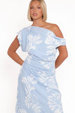 Apryl Midi Dress Shell Print