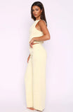 Kalaya Mid Rise Wide Leg Jeans Lemon Wash