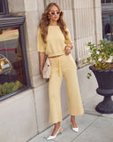 Luisah Ribbed Knit Straight Leg Pants