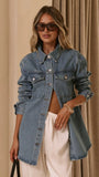 Yvella Denim Jacket Mid Blue