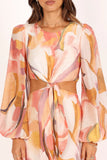 Laquin Long Sleeve Maxi Dress Pink