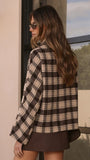 MVN Adrianna Jacket Brown Plaid
