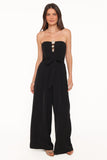 Rois Strapless Jumpsuit Black