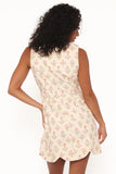 Memphis Mini Dress Coral Floral