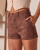 Crimsyn Faux Suede Shorts