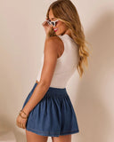 Juniah Bow Cropped Tank Top