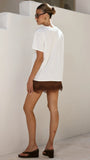 Elizabella Lace Mini Skirt Chocolate