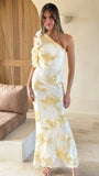 Darlee Maxi Dress Yellow Floral