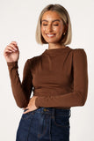 Wanda Long Sleeve Top Coco Brown