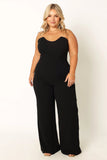 Nyla Sweetheart Jumpsuit Black