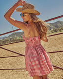 Rodeo Radiance Gingham Mini Dress