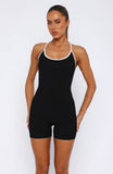 Power To You Playsuit Black White
