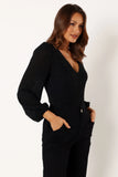 Wander Long Sleeve Bodysuit Black