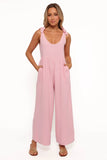 Ayla Linen Jumpsuit Pale Pink