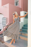Hailee Maxi Dress Black Gingham