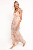 Lydia Maxi Dress Pink Floral