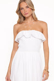 Gilbert Strapless Maxi Dress White