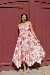Vikki Dress Red Floral