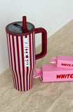 Colson Drink Bottle 12 Litre Burgundy Stripe