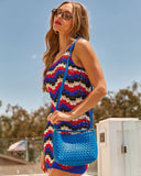 Fiah Textured Woven Vegan Leather Bag