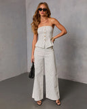 Light Touch Pinstripe Wide Leg Pants