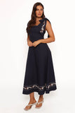 Marcella Midi Dress Navy