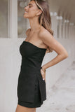 Giovana Strapless Top Black