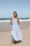 Romilly Strappy Maxi Dress Light Blue