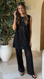Makaylie Pants Black Flower