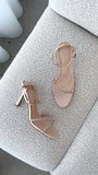 Vixin Heels Champagne Satin Diamante