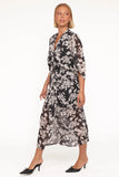 Audrina Maxi Dress Black Floral