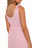 Ayla Linen Jumpsuit Pale Pink