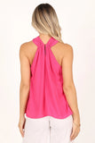 Jilly Halter Top Hot Pink