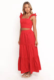 Roxia Skirt Set Red