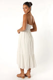 Dayton Strapless Midi Dress White